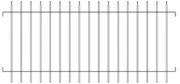 Recinzione Linear in ferro L 197 x H 93 x P 3 cm