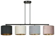 Lampadario a Sospensione Hilde 4 MIX E27 Colore del corpo Nero