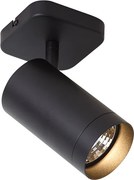 Plafoniera moderna nera GU10 70mm - Jeana Luxe