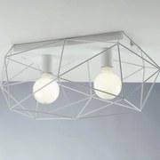 Plafoniera design Abraxas bianco IP20, 2XE27