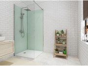 Pannello da parete per il bagno con profili inclusi 2 x L. 90 x H. 210 cm - Lotto di 2
