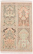Cashmere Silk Tappeto 60x90 (Indian) Annodato A Mano
