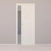 Porta scorrevole Tracks bianco L 60 x H 210 cm reversibile