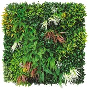 Parete verde artificiale Jungle Divy 3D in polietilene, verde H 1 m x L 1 m