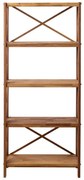 Scaffale effetto rovere colore naturale 70x161 cm X-Shelf - Unique Furniture