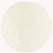 Tappeto rotondo in lana fatto a mano Aaron