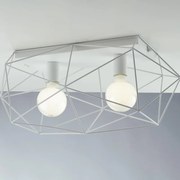 Plafoniera design Abraxas bianco IP20, 2XE27