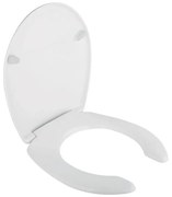 Sapho - Sedile WC per persone con disabilità bianco/duroplast