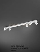 Plafoniera in alluminio colore nero oddy 5 luci attacco gu10 orient...