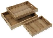 Set di Vassoi Versa Legno MDF 30 x 5,5 x 40 cm (3 Pezzi)