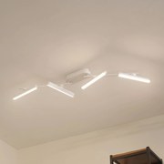 Lindby Faretto LED Eldrin, bianco, a 4 luci, barra luminosa