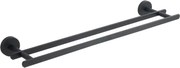 Mexen Loft doppio appendino per asciugamani, nero - 7012625-70
