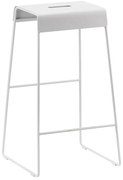 Sedia da bar grigio chiaro in metallo A-Stool – Zone