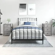 Comodini 2 Pz Grigio Sonoma 40x36x60 Cm İn Legno Multistrato /