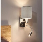 Eglo 96478 - Lampada LED flessibile PASTERI 1xE27/40W+LED/3,8W taupe