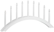 Markslöjd 705954 - Candelabro natalizio AVENTO 9xE10/3W/230V bianco