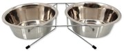 Set di ciotole con supporto in acciaio inox per cane ø 21 cm Dog Fantasy – Plaček Pet Products