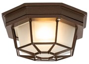 Lampada da soffitto rustica marrone ruggine 21,3 cm IP44 - Bri