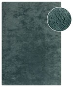 Tappeto in pelliccia sintetica color petrolio 200x290 cm Faroe Wool Look Fur - Flair Rugs