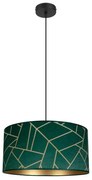 Lampadario a sospensione con filo RELLA 1xE27/60W/230V verde/oro