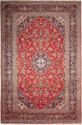 Kashan Tappeto 250 x 370 Blu (Iran) Annodato A Mano