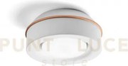 Ellade lampada da soffitto 1 luce attacco gx53 in gesso bianco con ...