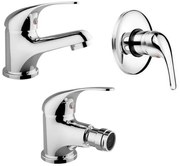 Set rubinetti lavabo bidet e incasso doccia serie Italia