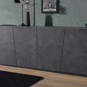 Mobile credenza VEGA L 200 x H 86 P 43 cm grigio ardesia