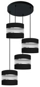 Lampadario su filo HELEN 4xE27/15W/230V nero