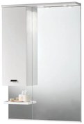 Specchio con illuminazione integrata bagno rettangolare Rimini L 70 x H 108 x P 18.5 cm bianco