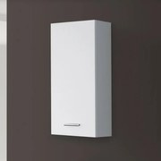 Pensile bagno sospeso 35 cm bianco con ripiano regolabile Desya