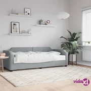 Letto singolo testata su due lati, finitura Salvia e Grigio chiaro