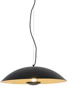 Lampada a sospensione vintage nera con oro 60 cm - Emilienne
