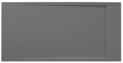 Piatto doccia SENSEA in resina Neo antracite L 80 x L 160 x H 3 cm opaco effetto pietra