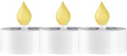 Candele a LED in set con alimentazione a pannelli solari da esterno 3 pz (altezza totale 5,5 cm) Saul – Star Trading