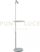 Piantana relax orientbile bianca e marmo 1 luce attacco gu10 30x150cm