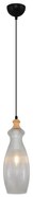 Lampada a sospensione con cavo BOTTLE 1xE14/4W/230V trasparente