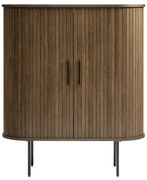 Credenza marrone effetto rovere 100x118 cm Nola - Unique Furniture