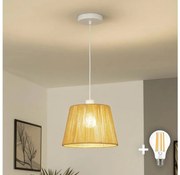 Brilagi - Lampadario LED a sospensione su cavo CERIA BOHO 1xE27/40W/230V Ø 28 cm marrone