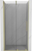 Mexen Velar porta doccia scorrevole 110 cm, trasparente, oro spazzolato - 871-110-000-01-55