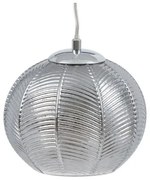 Lampadario 20 x 20 x 15,5 cm Cristallo Argento Ferro Ø 20 cm