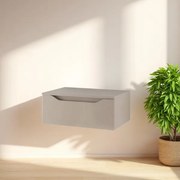 Cassetto bagno sospeso GIGLIO 80 cm in nobilitato Tortora Opaco