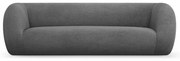 Divano in tessuto bouclé grigio 230 cm Essen - Cosmopolitan Design