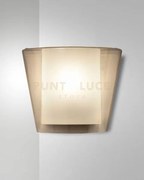 Viki applique colore ambra 1 luce attacco e27 in vetro ip20