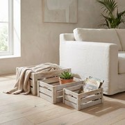 BRYSON - set di 3 cassette in legno