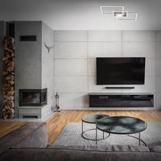 Plafoniera LED Frame argento IP20, 4200 lumen