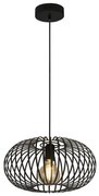 Avery pendant convertibile in semi-flush - metallo nero