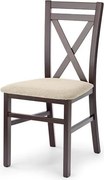 Sedia imbottita Dariusz noce scuro Lars07 - H90 cm