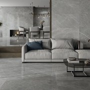 Piastrella da pavimento e rivestimento interno 60 x 120 cm Sp. 9 mm rettificato Eternal Dark Pulido in gres porcellanato lucido grigio traffico medio forte (pei 3/5) 1.44 mq