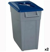 Secchio per Raccolta Differenziata Denox 65 L Azzurro (2 Unità)